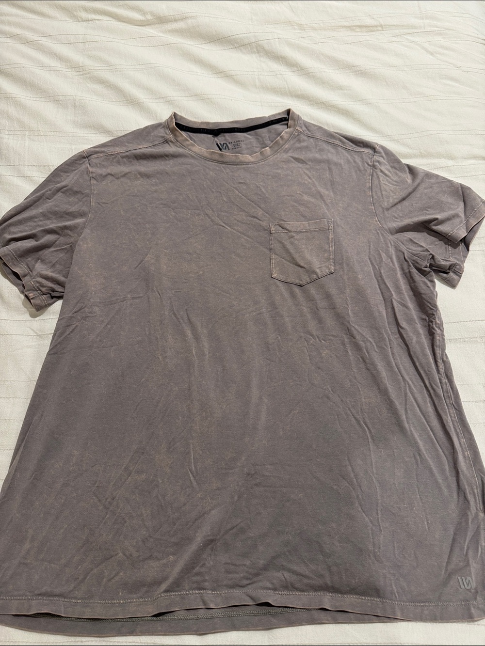 VRST Men's Washed Charcoal Pocket Tee